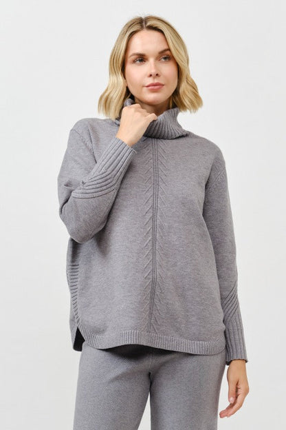 Cozy Turtleneck Knit Pullover