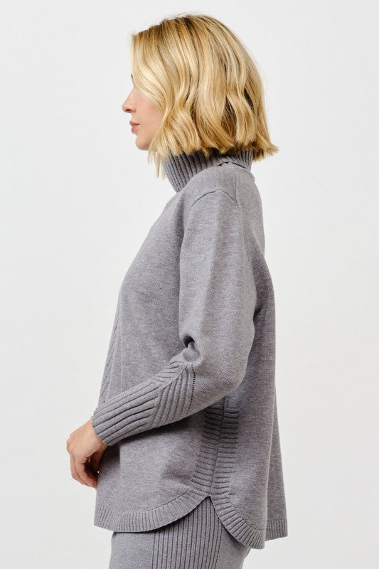 Cozy Turtleneck Knit Pullover