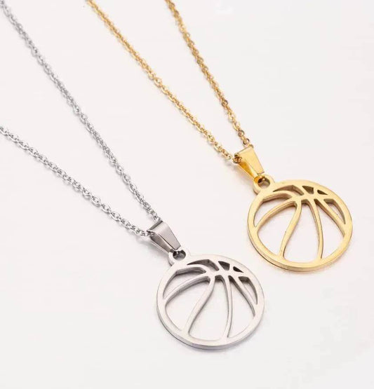 Games stainless steel volleyball necklace for men and women