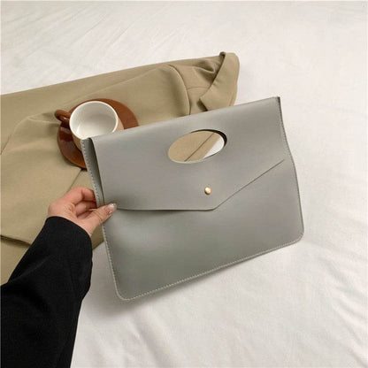 Women's Versatile Handheld Tote Bag With Large Capacity Envelope Handbag