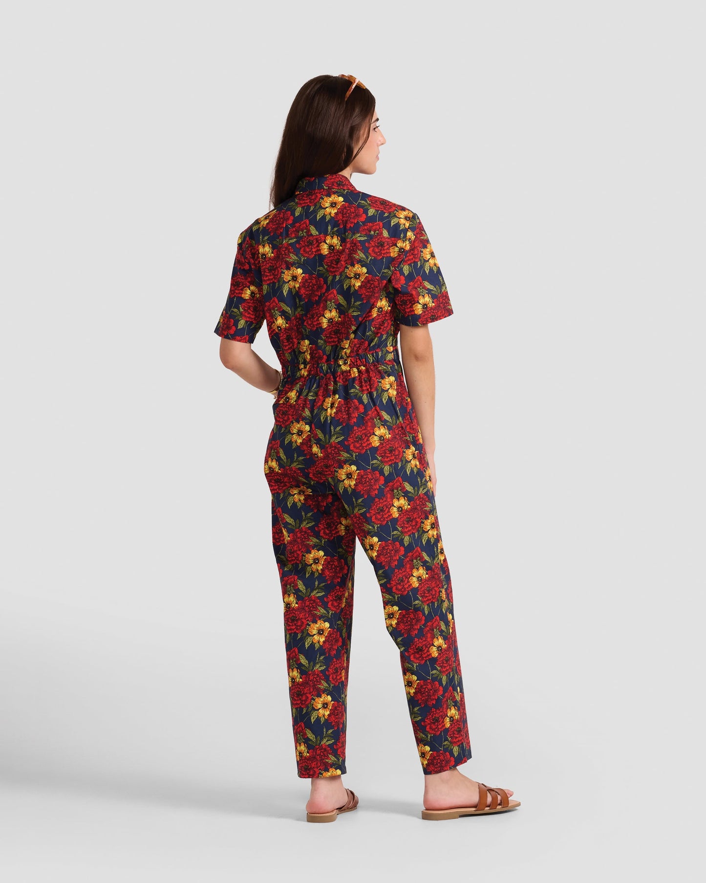 Women's Wild Peonies Print Jumpsuit
