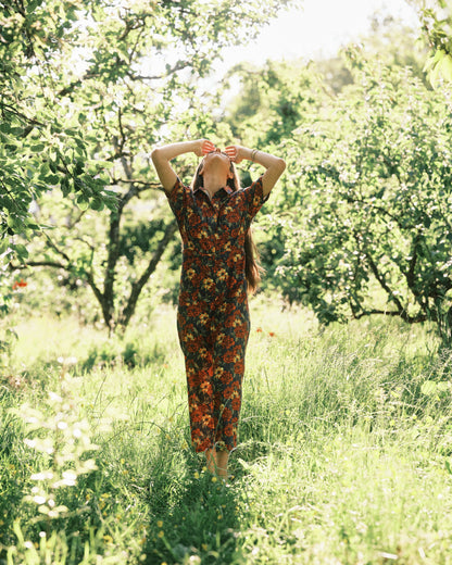 Women's Wild Peonies Print Jumpsuit