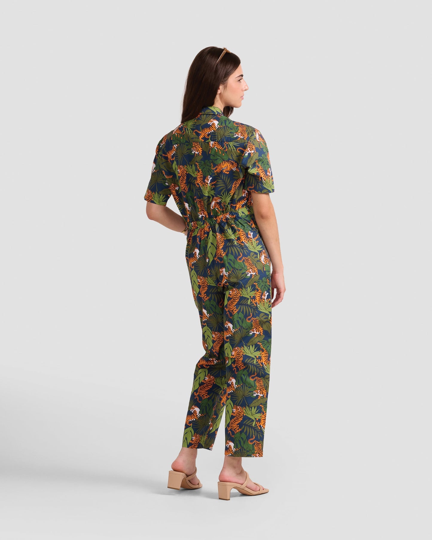 Women's Wild Tigers Print Jumpsuit